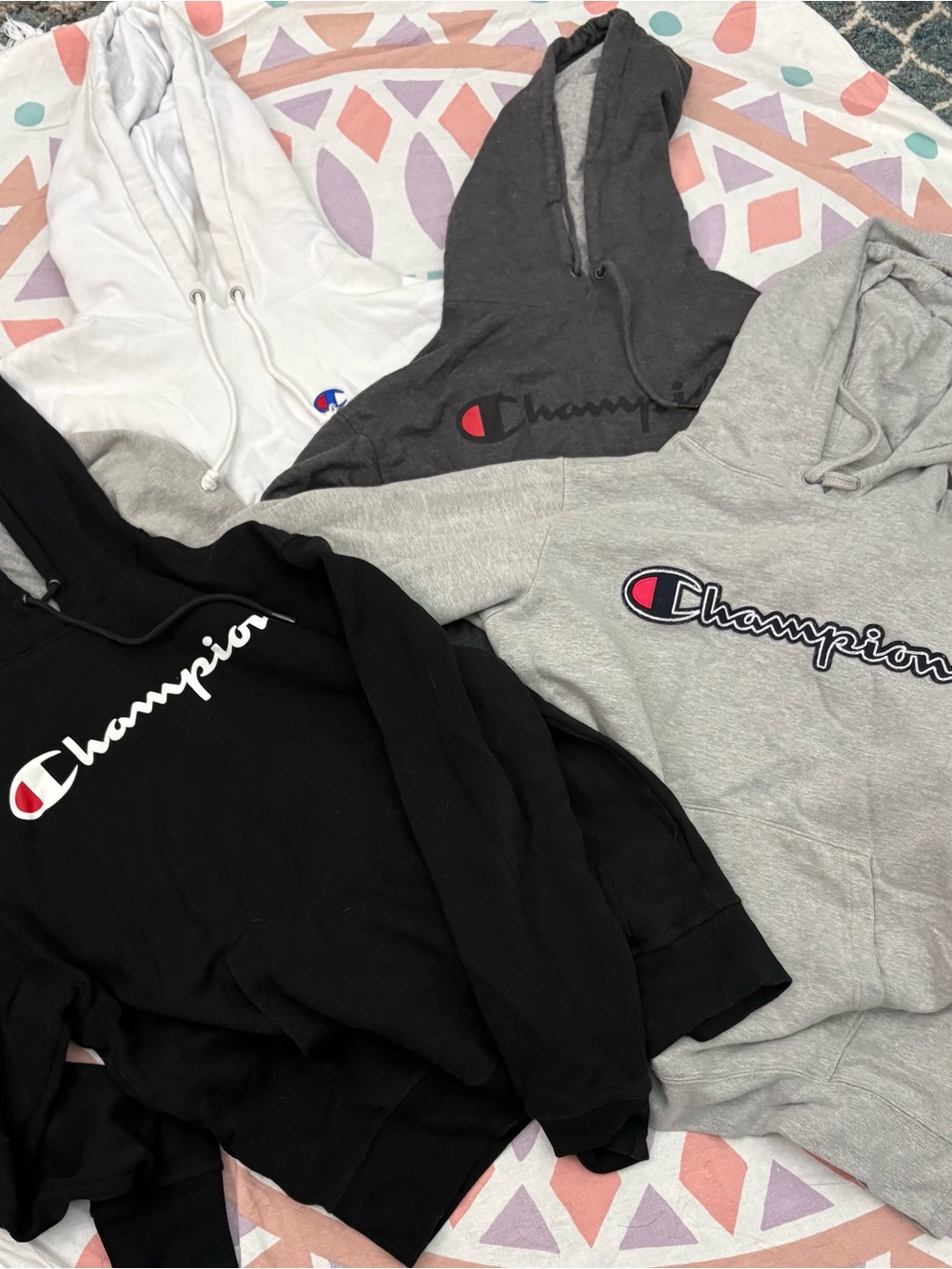 Champion men’s  Pullover Hoodies - Black, Gray, Charcoal, White